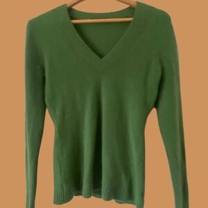 Maya Cashmere V Neck Crew - image 1